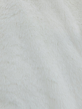 Gilet di pelliccia di coniglio sintetica con cappuccio