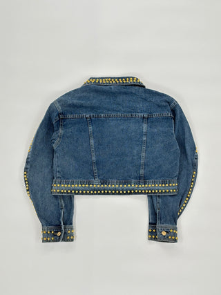 Giacca Jeans con borchie e pietre