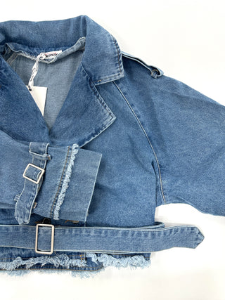 Giacca jeans corta