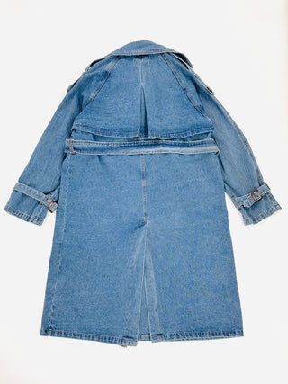 Trench jeans lungo